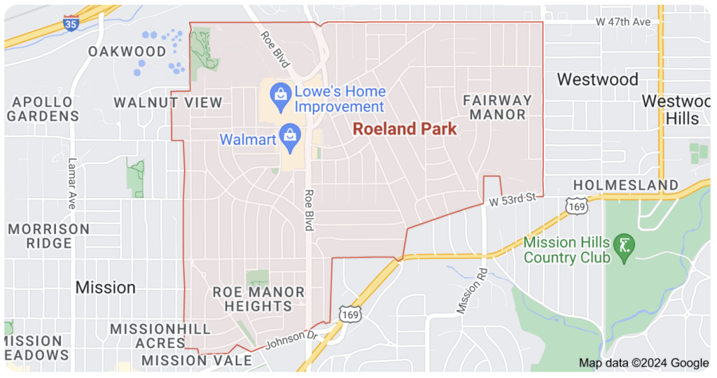 Map of City of Roeland Park